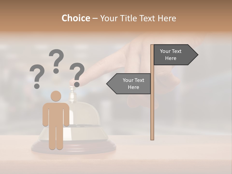 Finger Call Hand PowerPoint Template