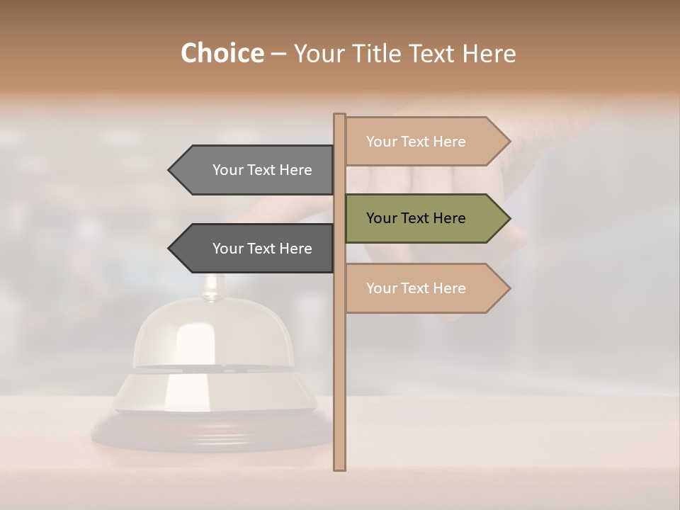 Finger Call Hand PowerPoint Template