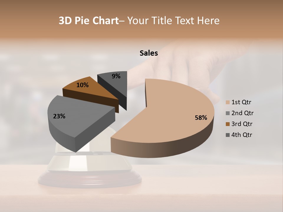 Finger Call Hand PowerPoint Template