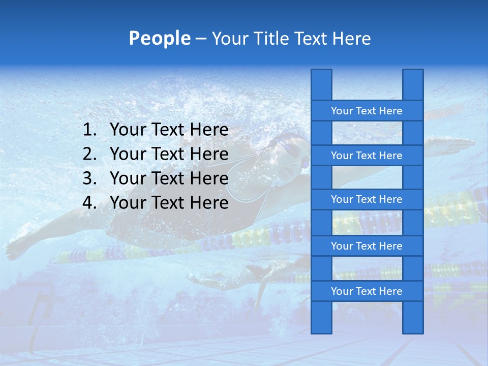 Women Caucasian Horizontal PowerPoint Template