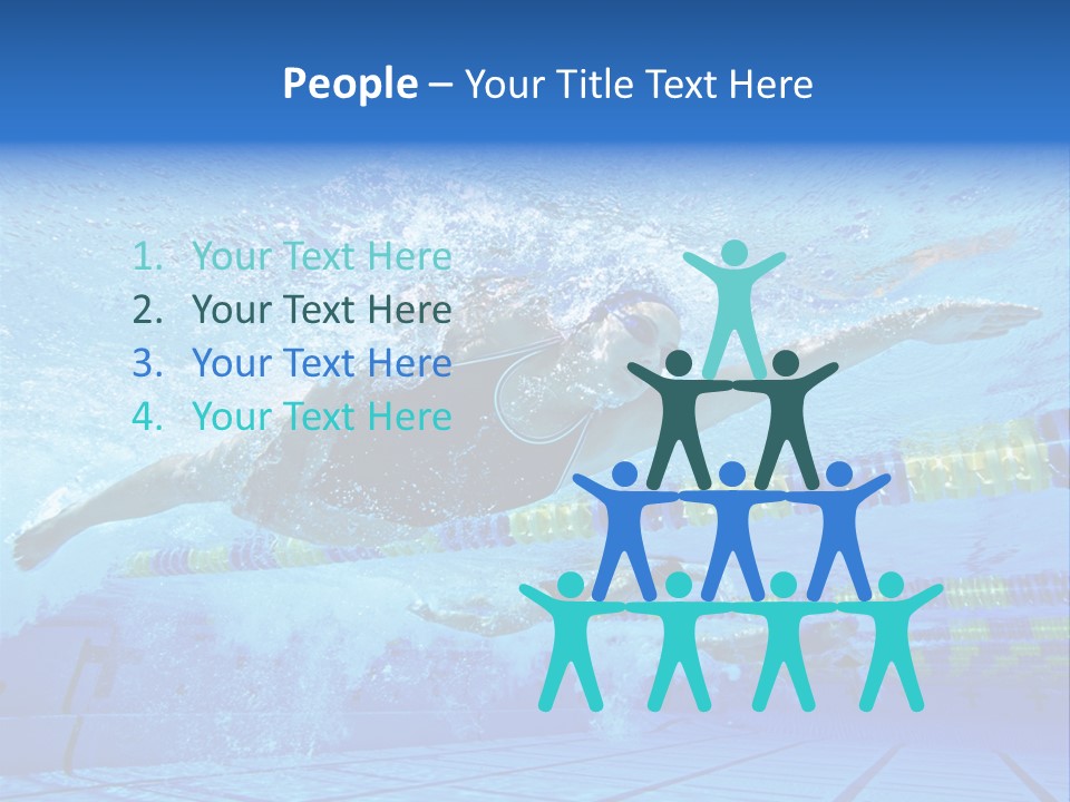 Women Caucasian Horizontal PowerPoint Template