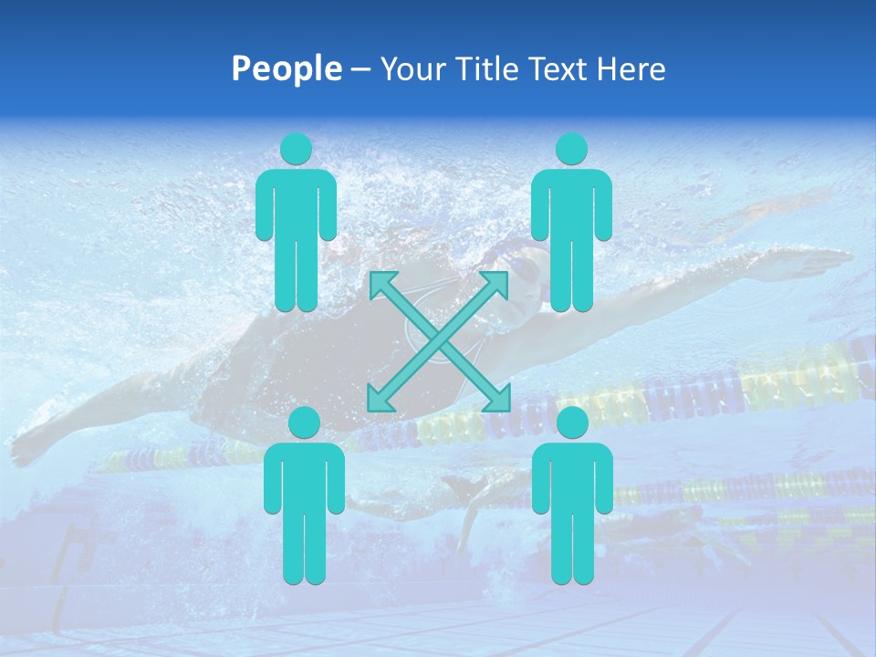 Women Caucasian Horizontal PowerPoint Template