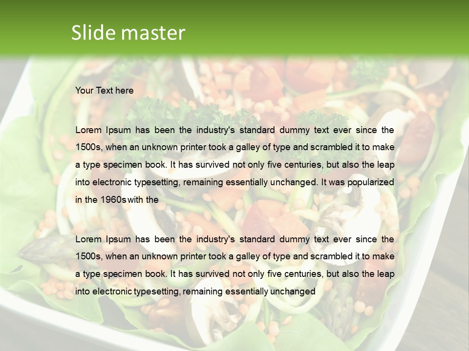 Soup Meal Pattern PowerPoint Template