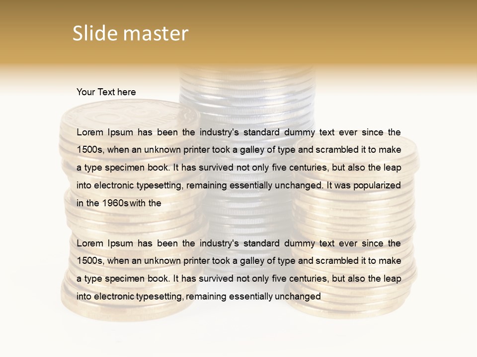 Cash Savings Rate PowerPoint Template