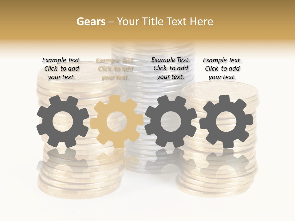 Cash Savings Rate PowerPoint Template