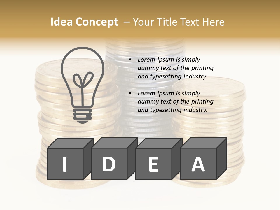 Cash Savings Rate PowerPoint Template