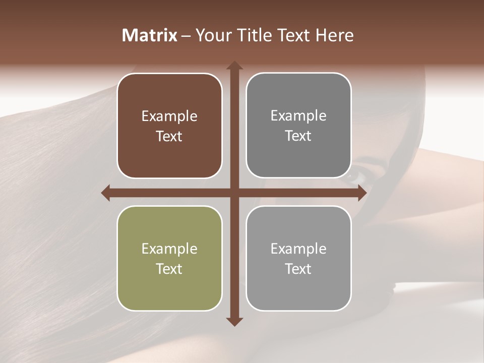 Styling Woman Straight PowerPoint Template