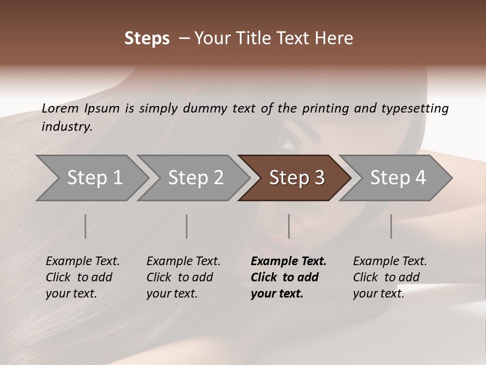 Styling Woman Straight PowerPoint Template