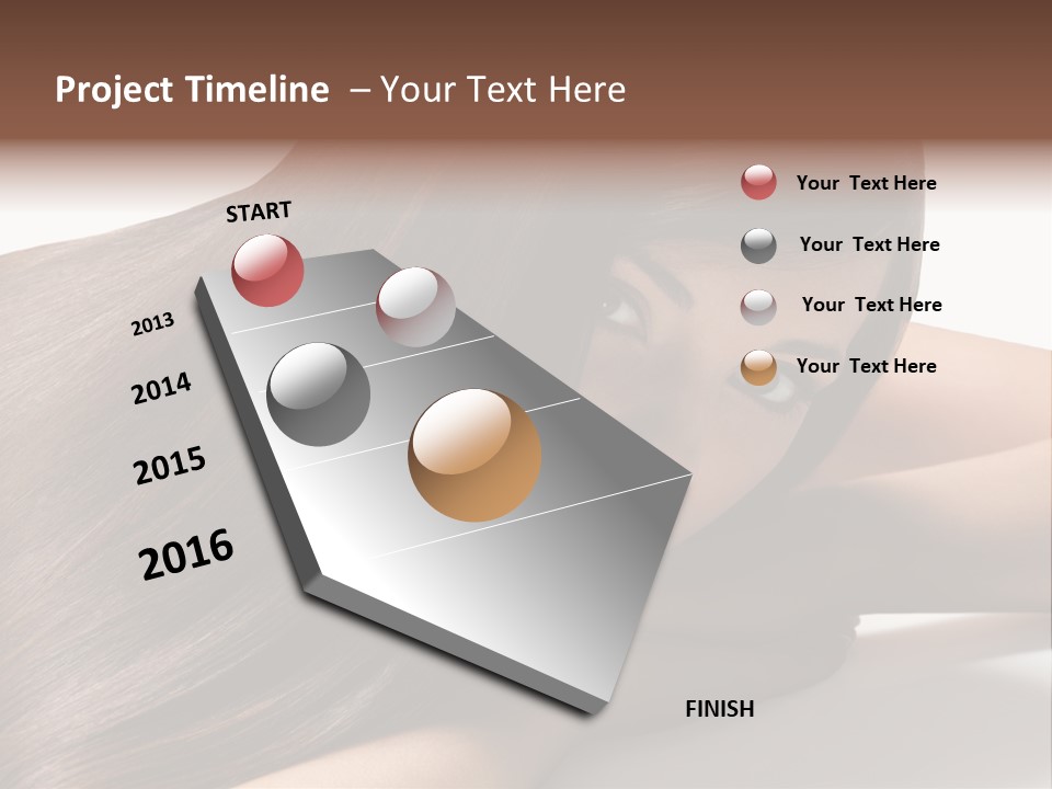 Styling Woman Straight PowerPoint Template