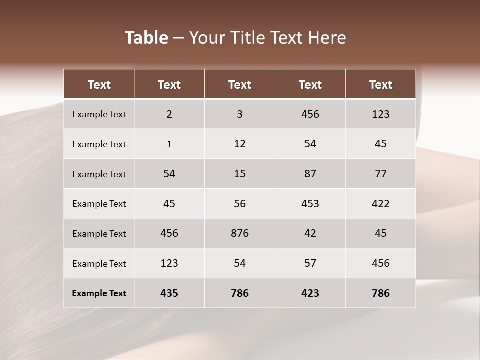 Styling Woman Straight PowerPoint Template