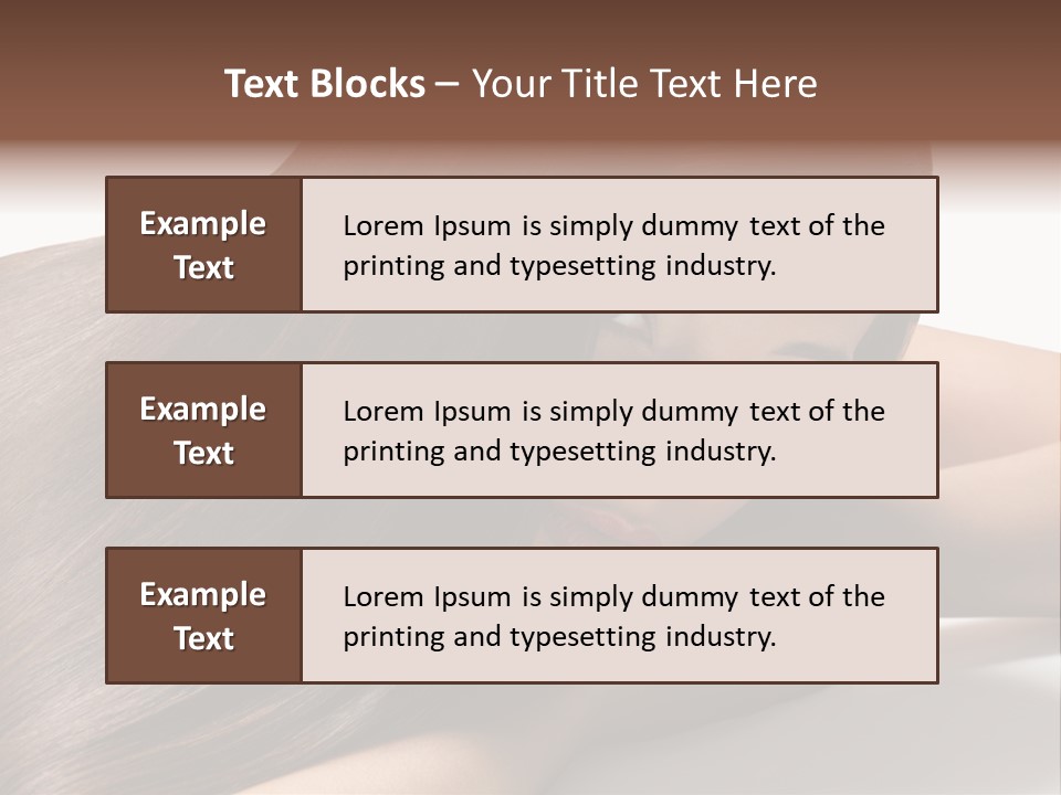 Styling Woman Straight PowerPoint Template