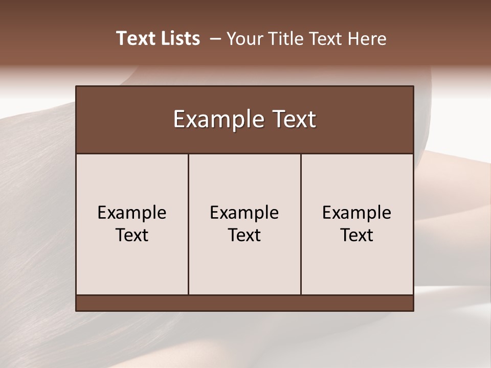 Styling Woman Straight PowerPoint Template