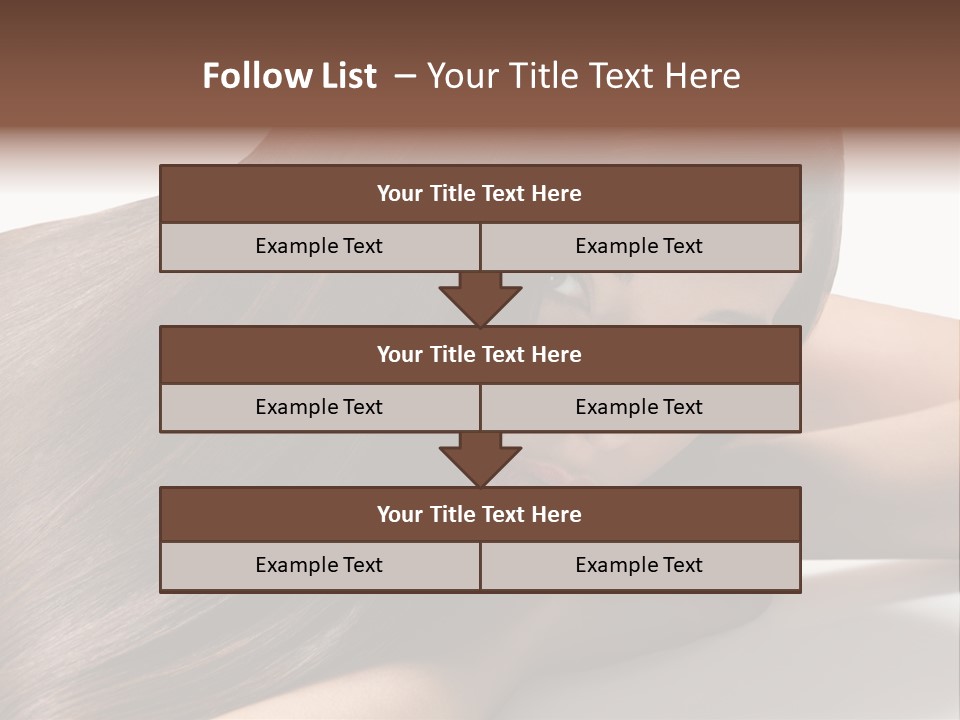 Styling Woman Straight PowerPoint Template