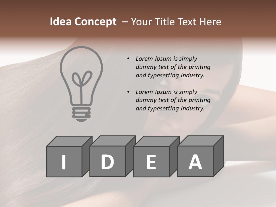 Styling Woman Straight PowerPoint Template