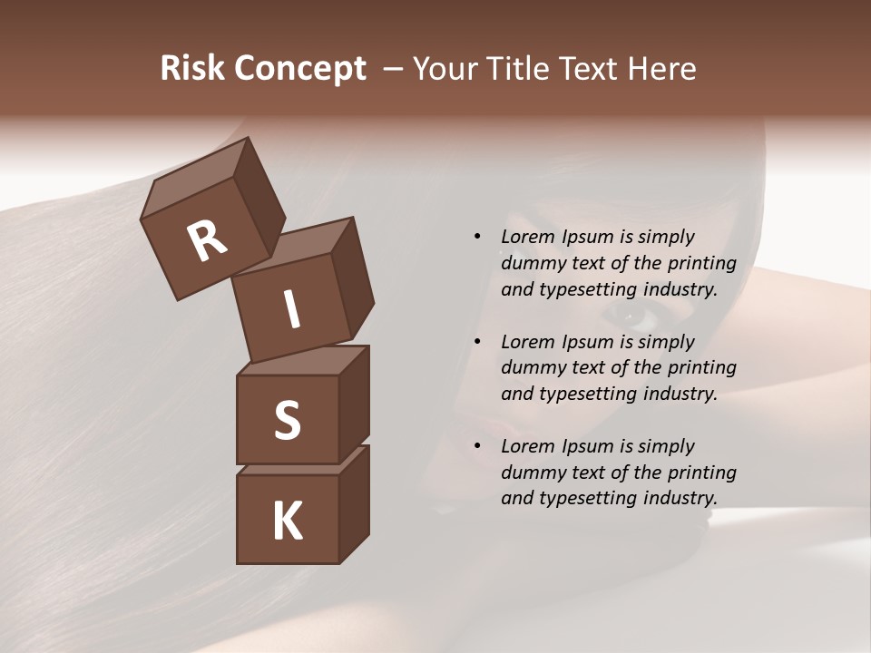 Styling Woman Straight PowerPoint Template