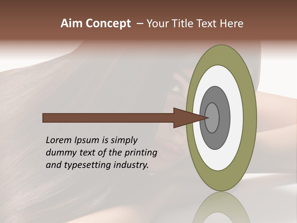 Styling Woman Straight PowerPoint Template