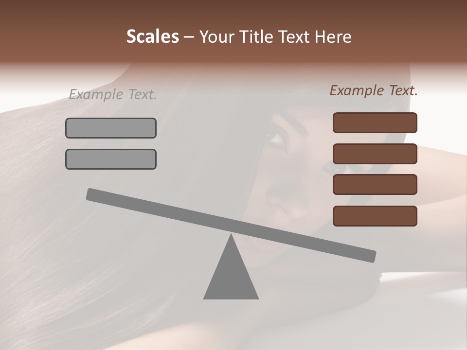 Styling Woman Straight PowerPoint Template