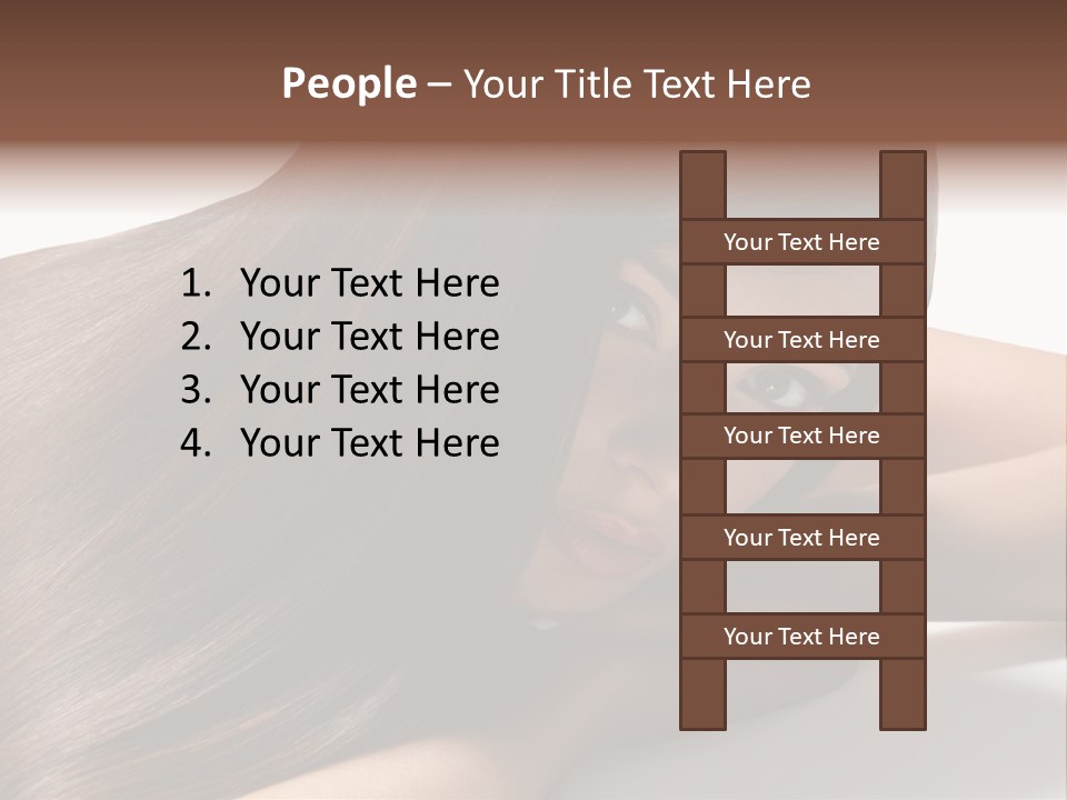 Styling Woman Straight PowerPoint Template