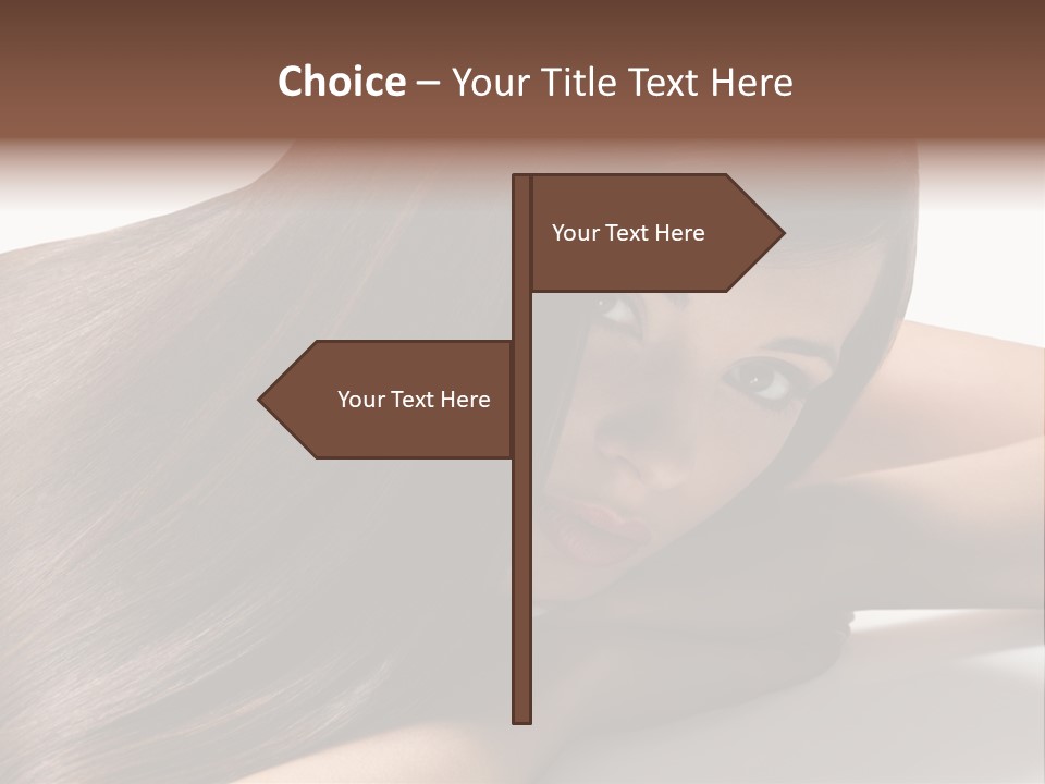 Styling Woman Straight PowerPoint Template