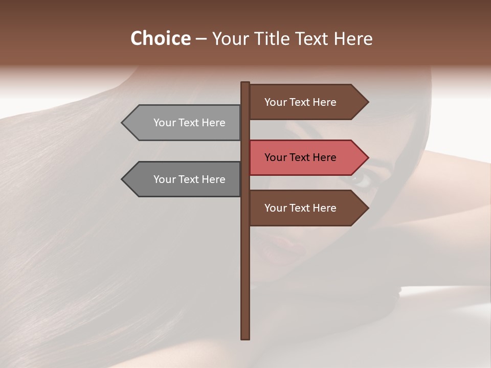 Styling Woman Straight PowerPoint Template