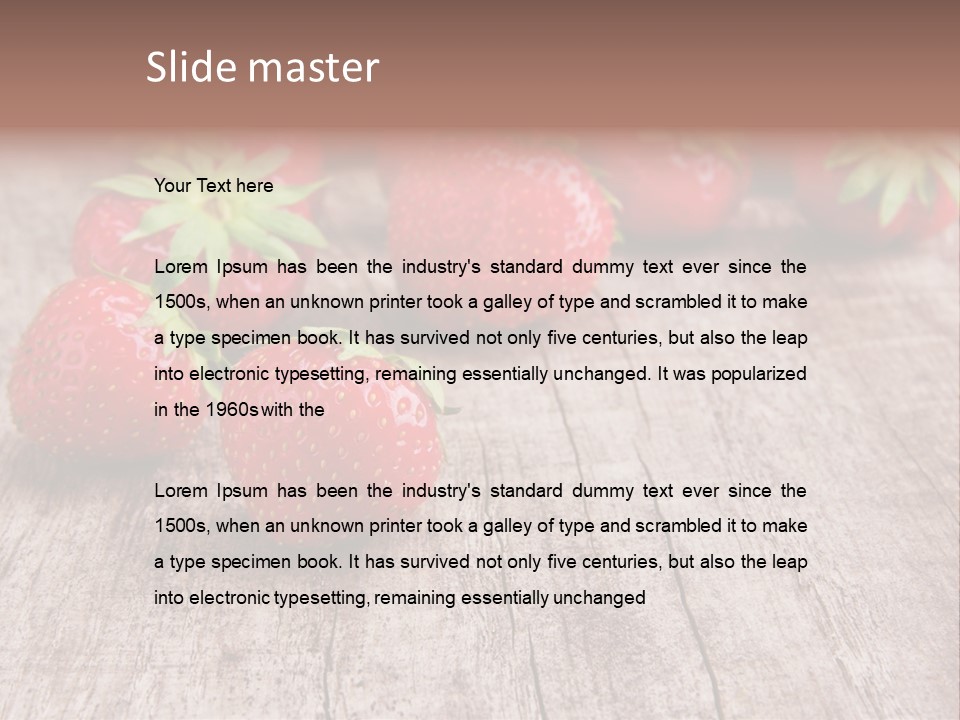 Market Glass Summer PowerPoint Template