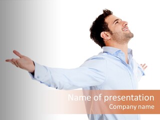 Winner Celebrating Happiness PowerPoint Template