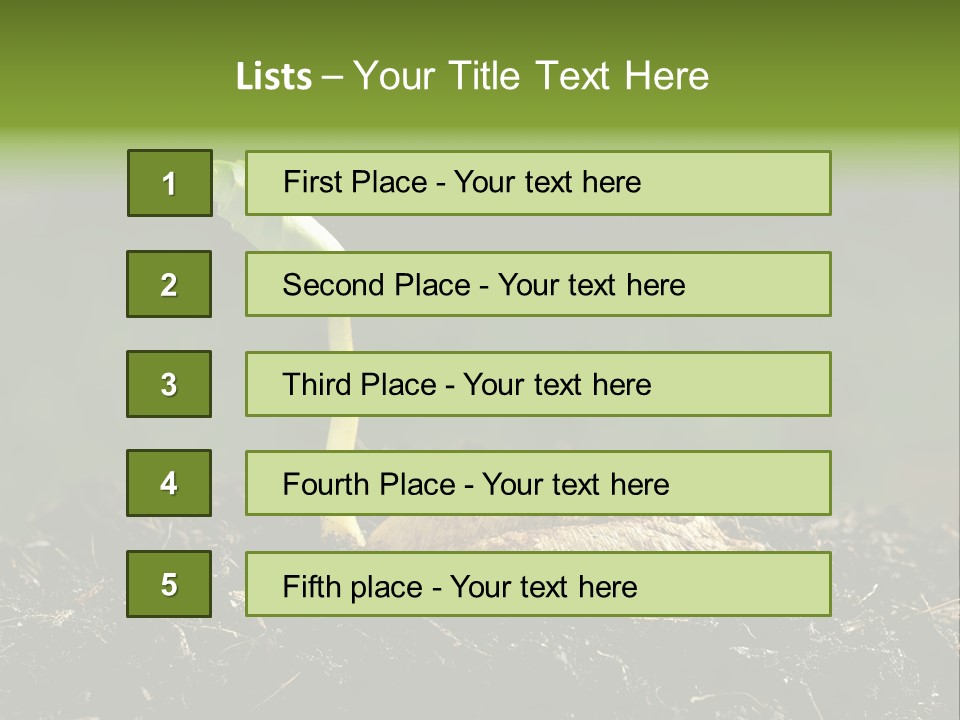 One Water Young PowerPoint Template