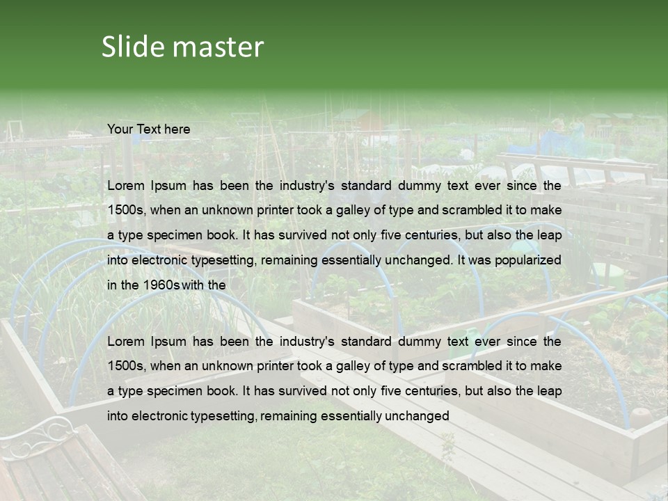 Land Ecological Leisure PowerPoint Template