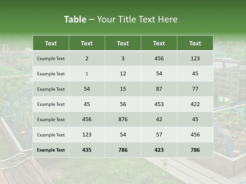 Land Ecological Leisure PowerPoint Template