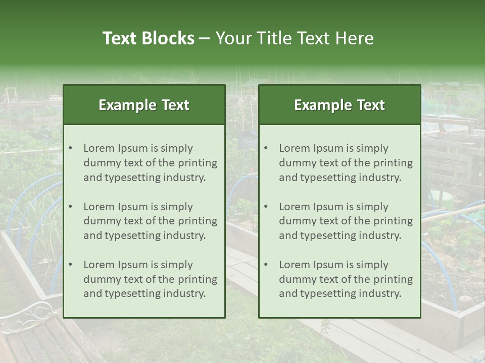 Land Ecological Leisure PowerPoint Template
