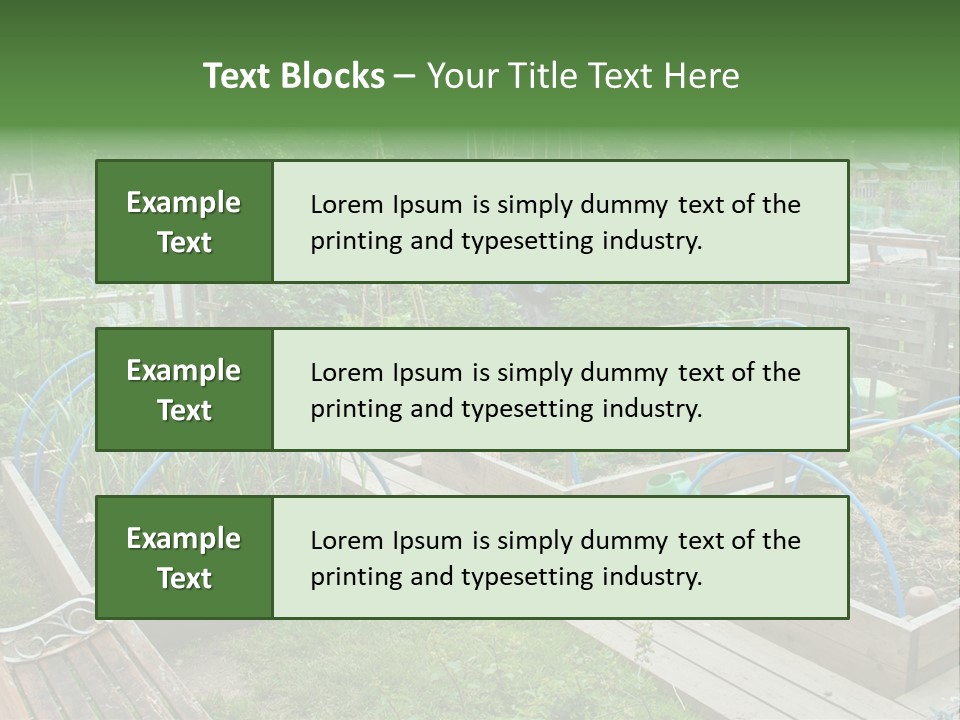 Land Ecological Leisure PowerPoint Template