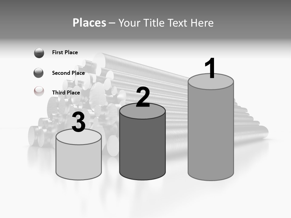 Pipe Horizontal Metal Industry PowerPoint Template