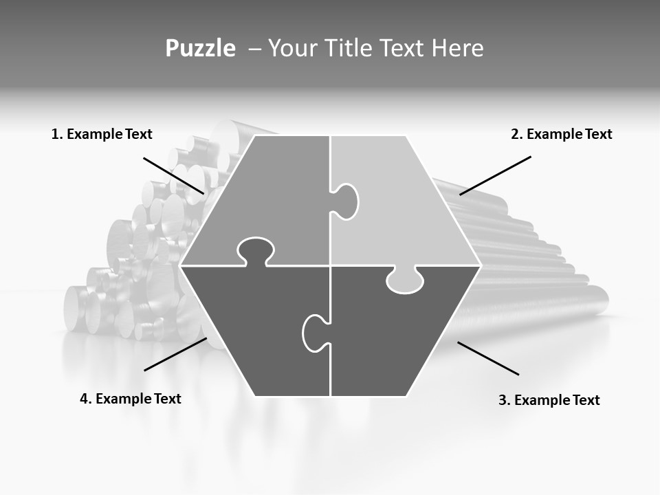Pipe Horizontal Metal Industry PowerPoint Template