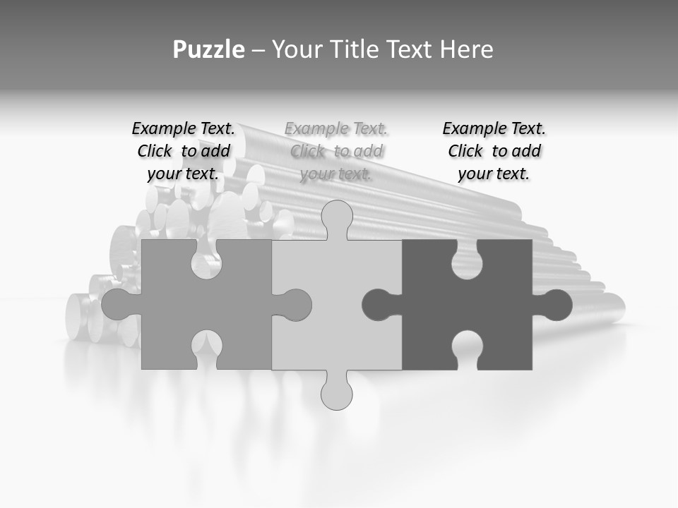 Pipe Horizontal Metal Industry PowerPoint Template