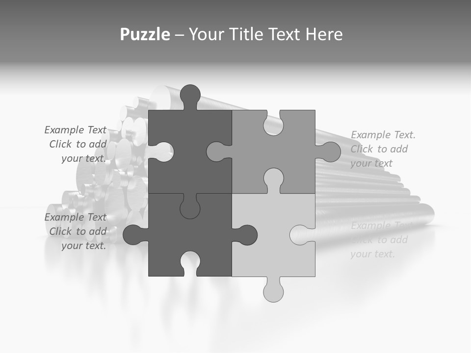 Pipe Horizontal Metal Industry PowerPoint Template