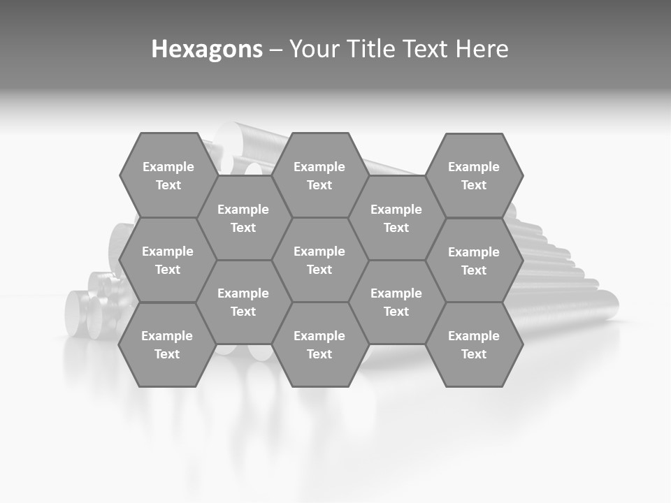 Pipe Horizontal Metal Industry PowerPoint Template