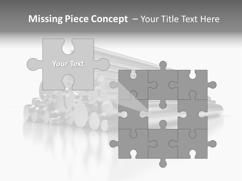 Pipe Horizontal Metal Industry PowerPoint Template