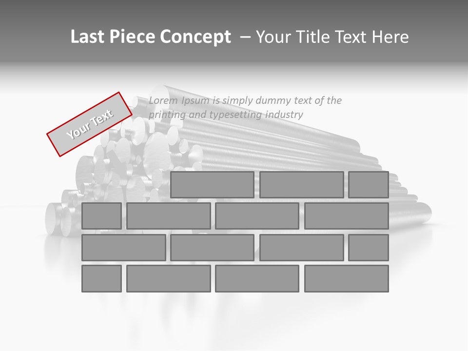 Pipe Horizontal Metal Industry PowerPoint Template