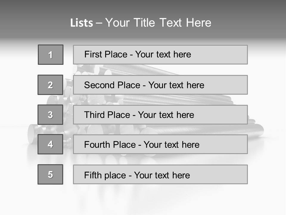 Pipe Horizontal Metal Industry PowerPoint Template