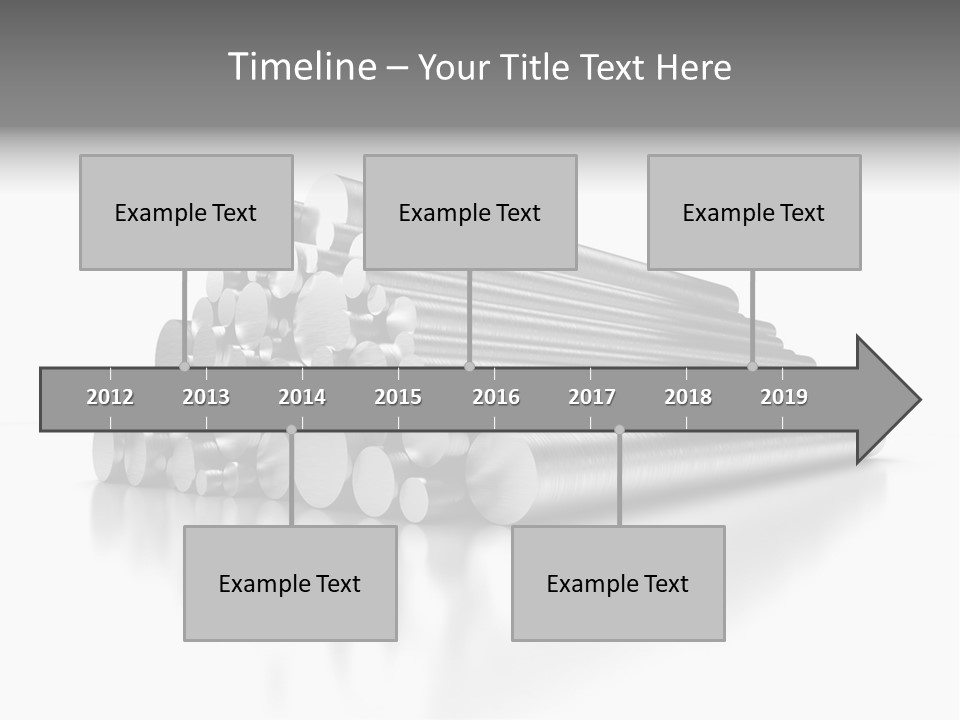 Pipe Horizontal Metal Industry PowerPoint Template