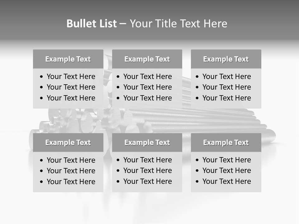 Pipe Horizontal Metal Industry PowerPoint Template