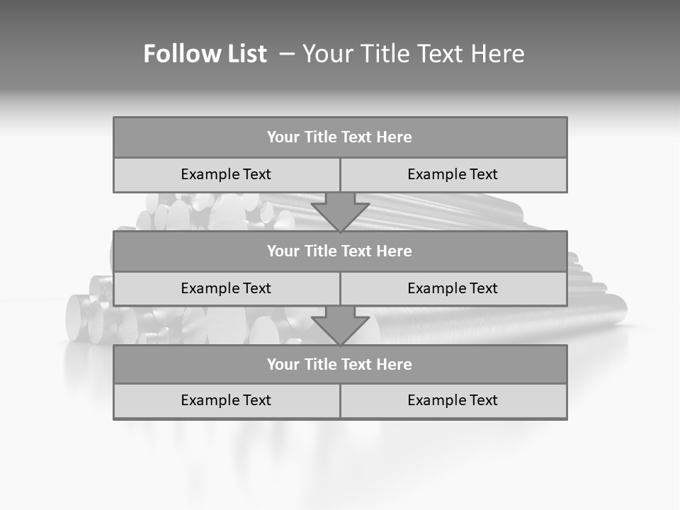 Pipe Horizontal Metal Industry PowerPoint Template