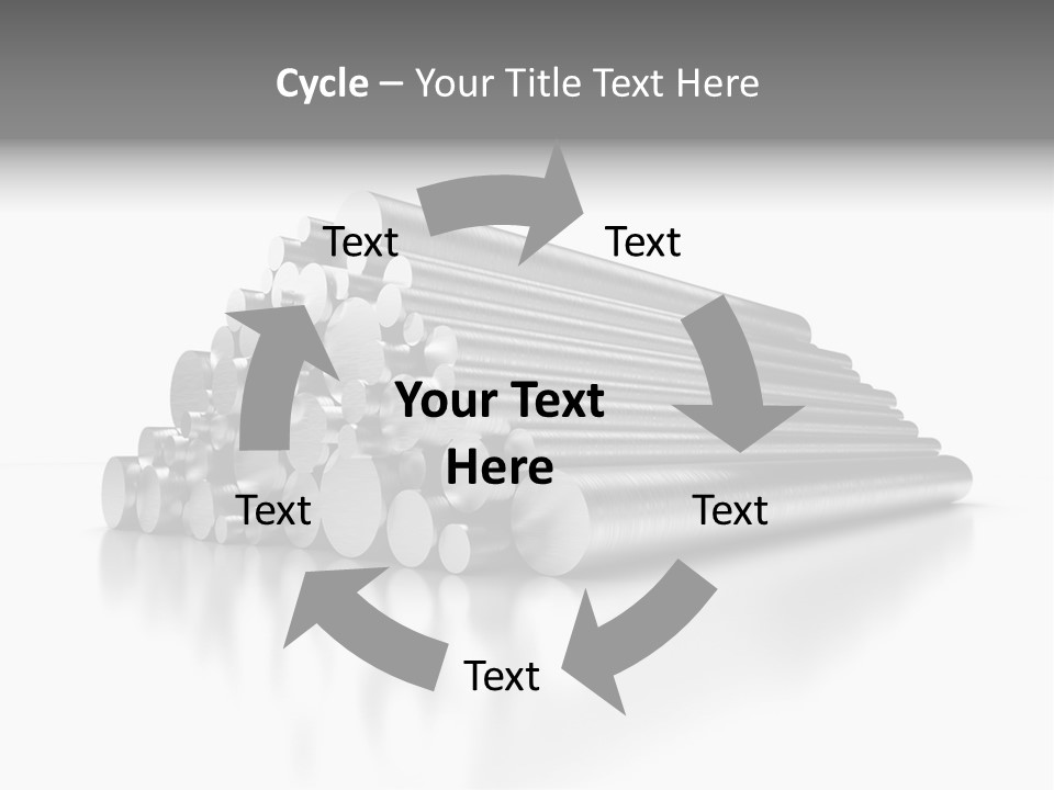 Pipe Horizontal Metal Industry PowerPoint Template