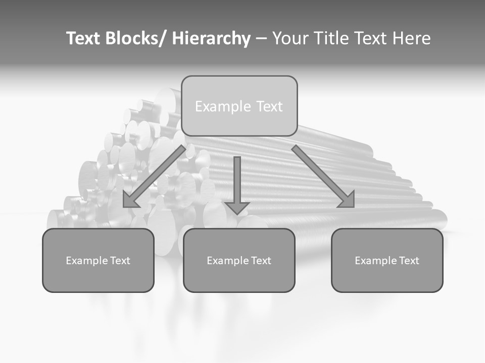 Pipe Horizontal Metal Industry PowerPoint Template