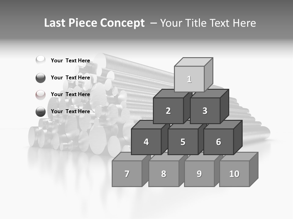 Pipe Horizontal Metal Industry PowerPoint Template