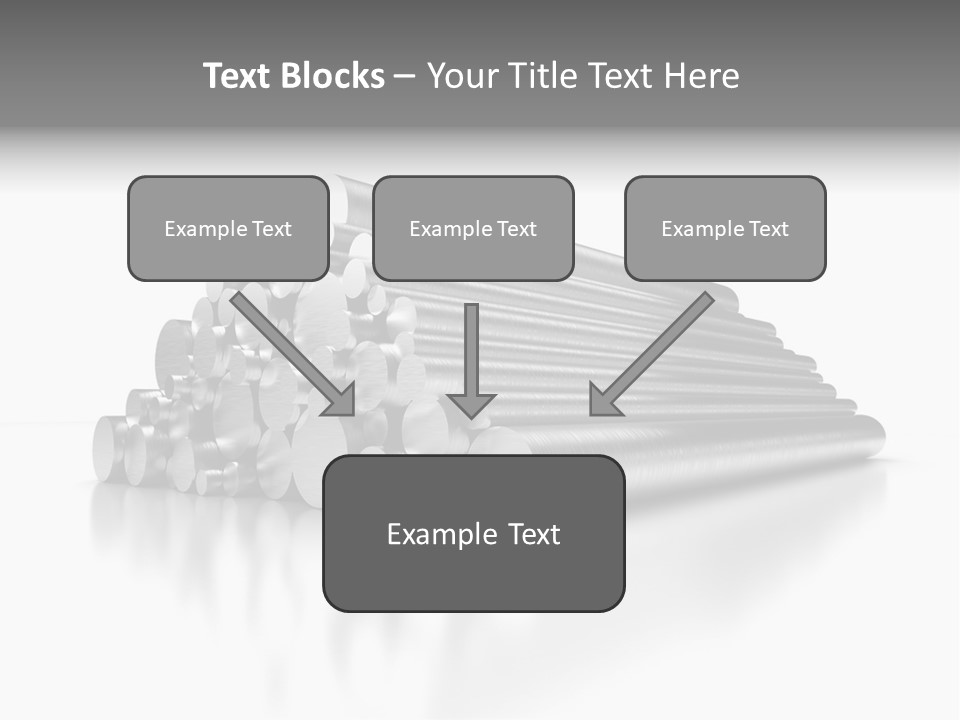 Pipe Horizontal Metal Industry PowerPoint Template