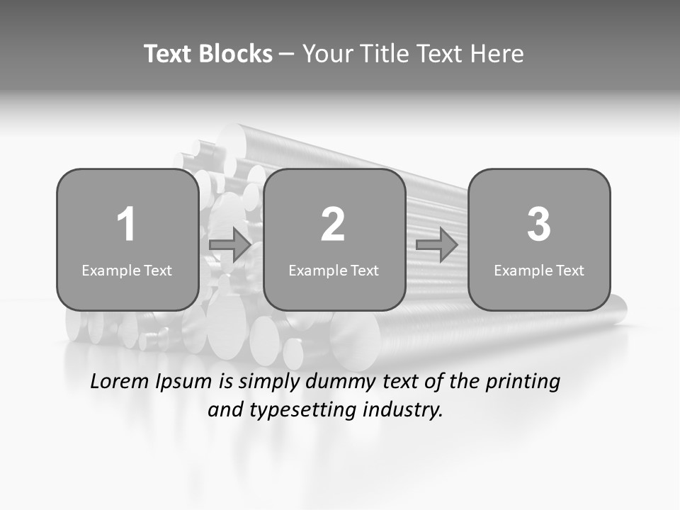 Pipe Horizontal Metal Industry PowerPoint Template