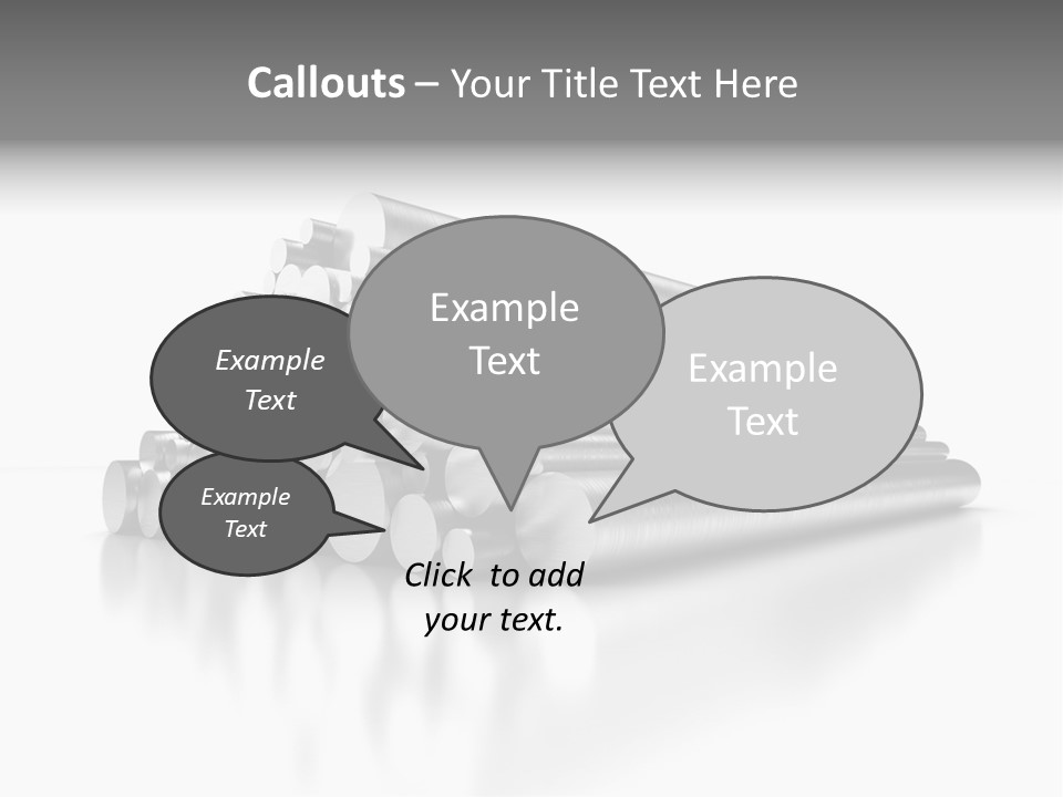 Pipe Horizontal Metal Industry PowerPoint Template