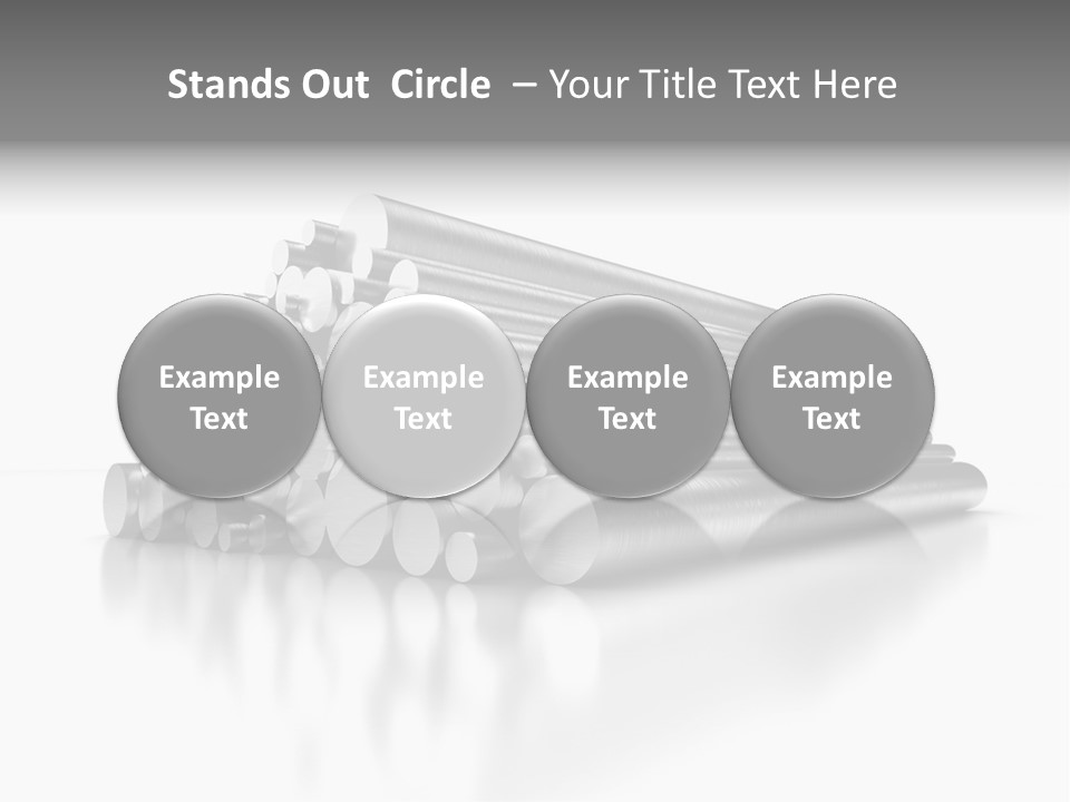 Pipe Horizontal Metal Industry PowerPoint Template