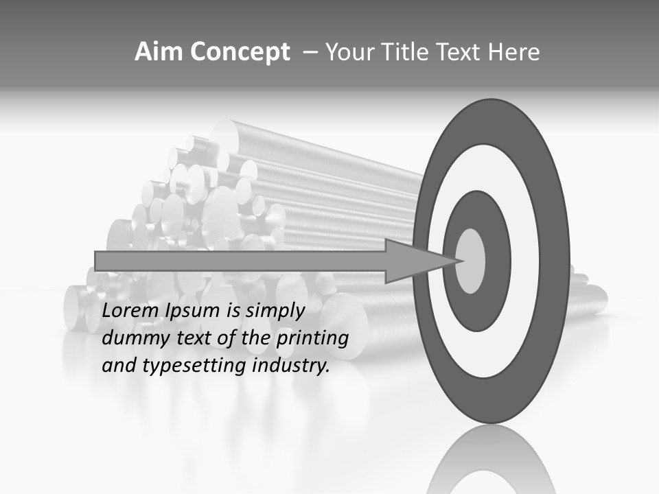 Pipe Horizontal Metal Industry PowerPoint Template
